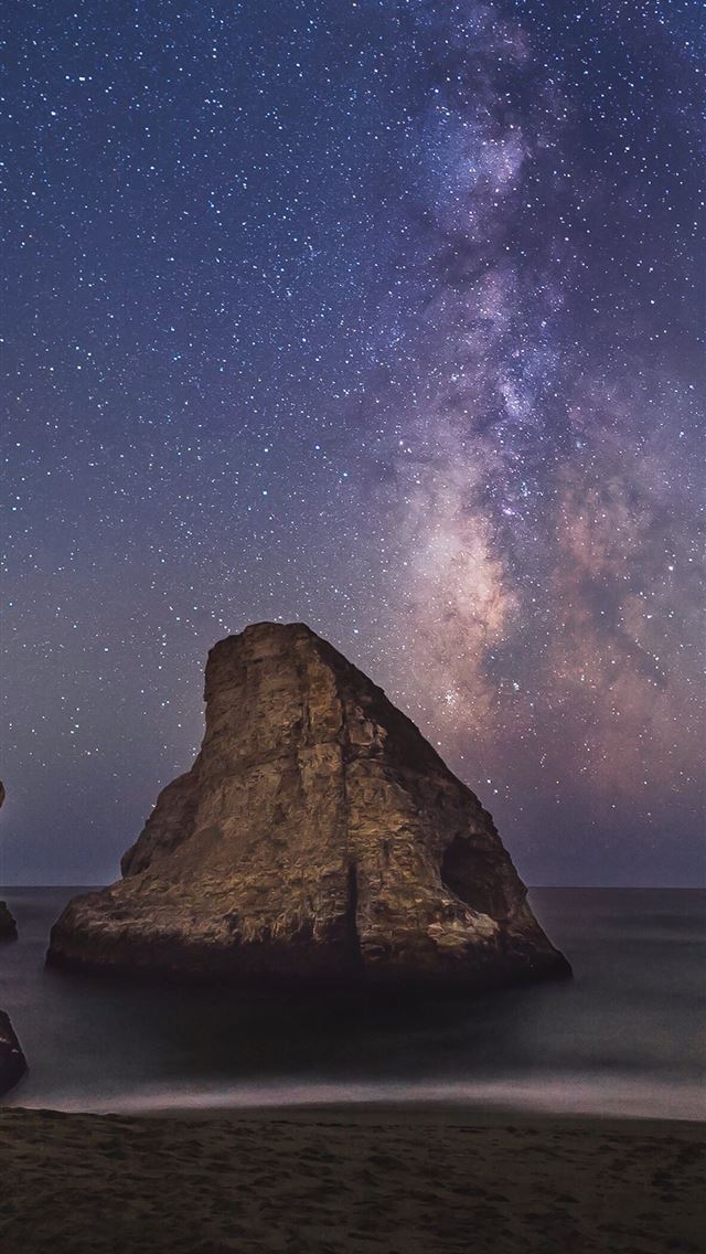 1125x2436 Galaxy photography - night sky iPhone Wallpaper