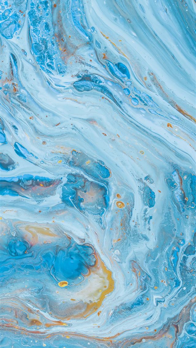 1284x2778 blue and white water splash - gold iPhone Wallpaper