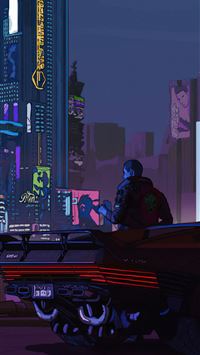 iPhone wallpaper 4k - Cyberpunk