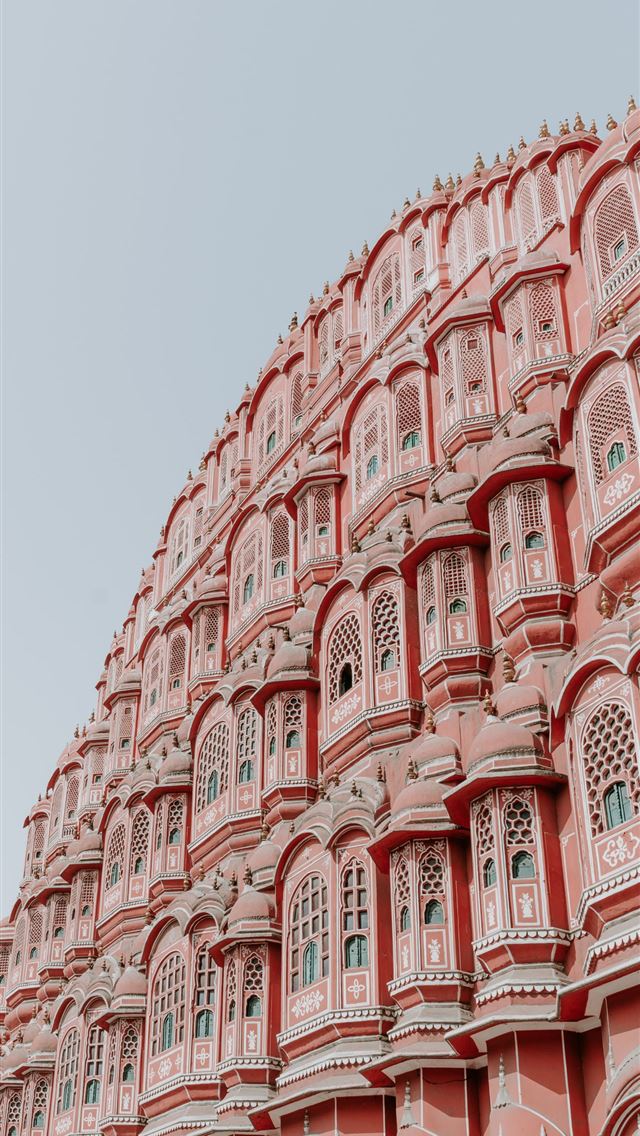 1284x2778 Hawa Mahal India at daytime - pink iPhone Wallpaper