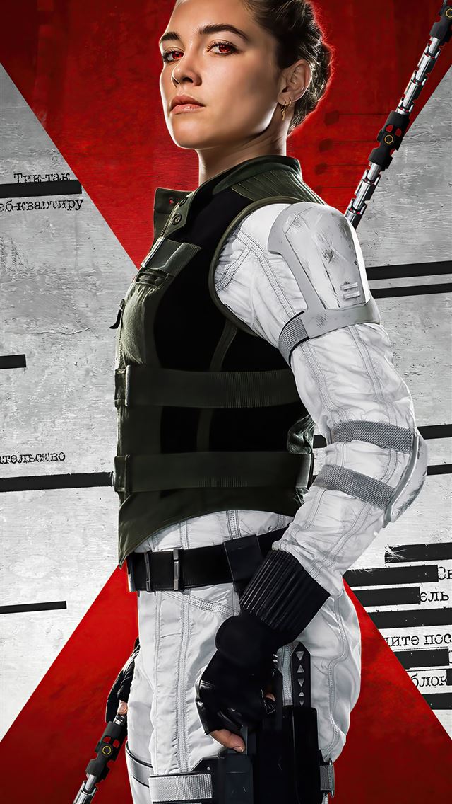 1284x2778 florence pugh x black widow - artstation iPhone Wallpaper