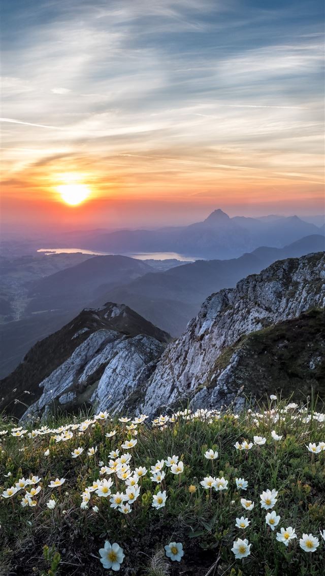 1284x2778 bird's eye view of gray mountain during daytime - mountain iPhone Wallpaper