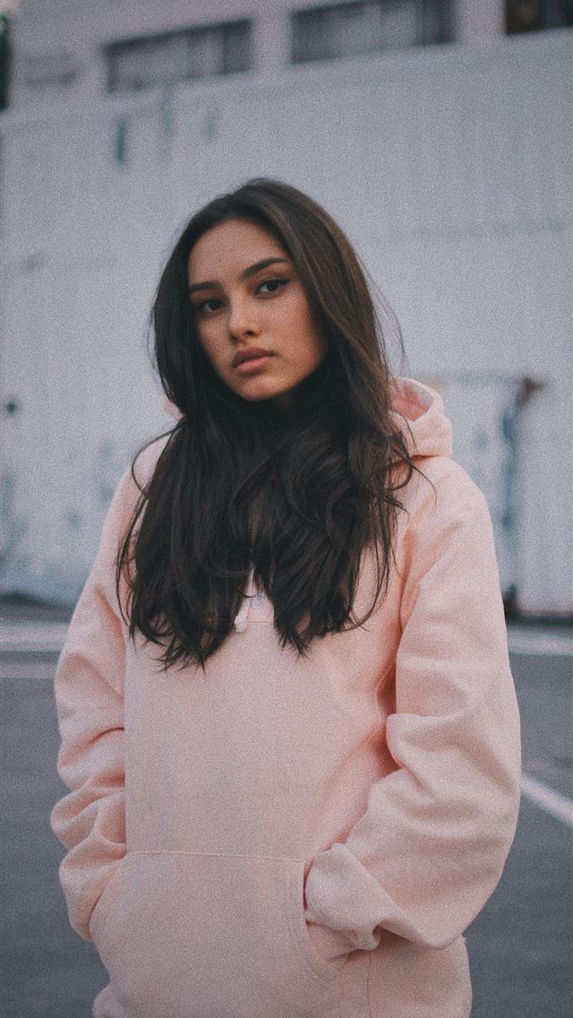 1284x2778 woman wearing pink pullover hoodie standing near w... - thailand iPhone Wallpaper
