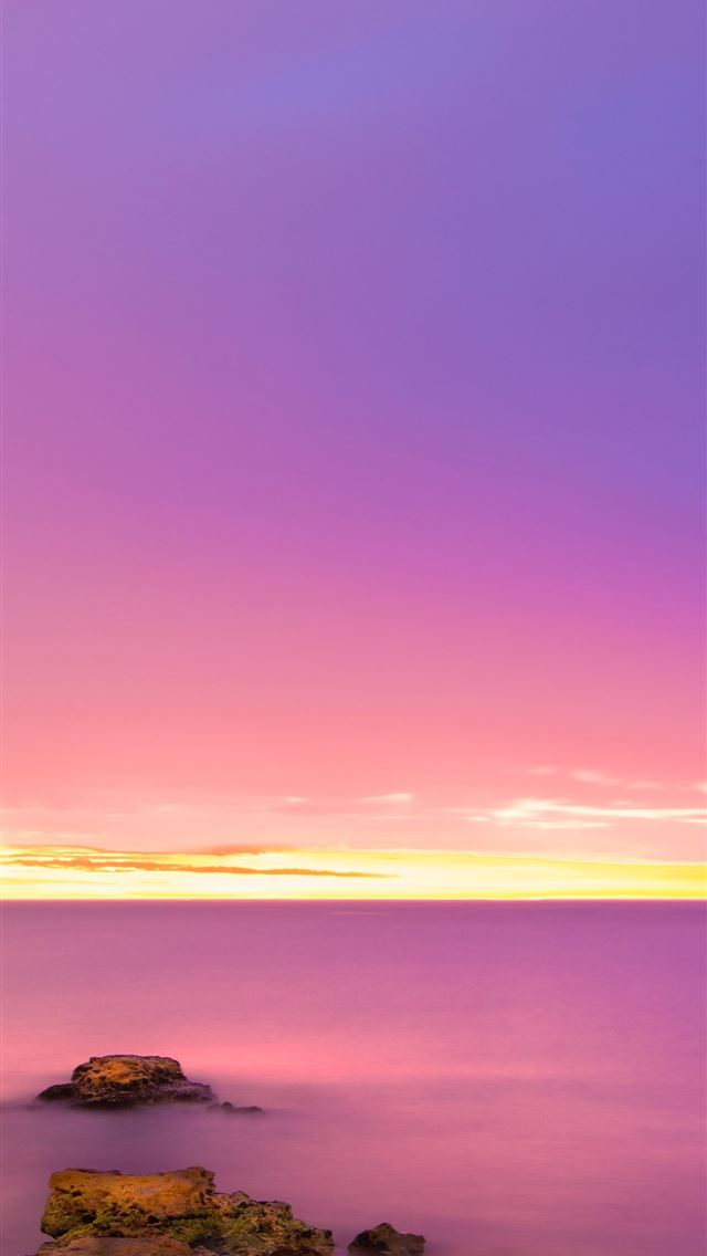 640x1136 rock formation on body of water during sunrise -  iPhone Wallpaper