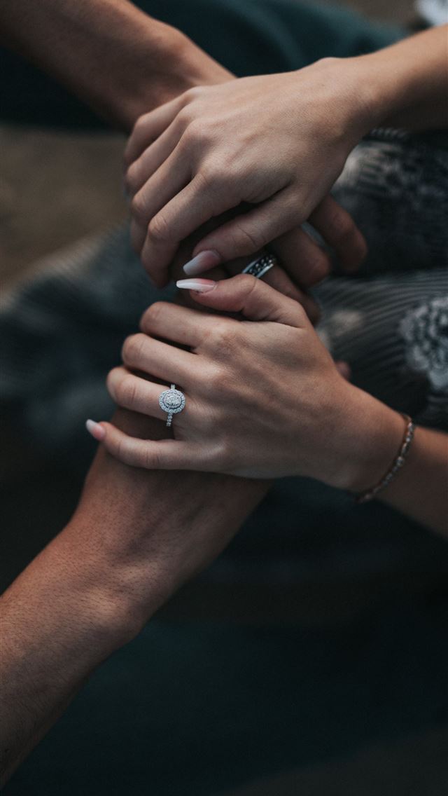 1284x2778 man and woman holding each others hands - love iPhone Wallpaper