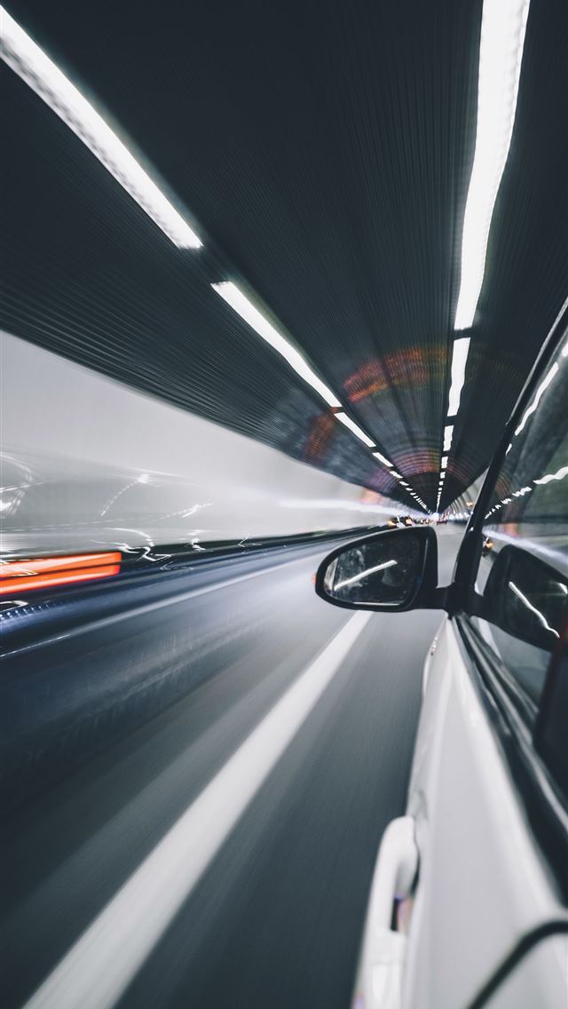 1284x2778 photography of wing mirror - travel iPhone Wallpaper