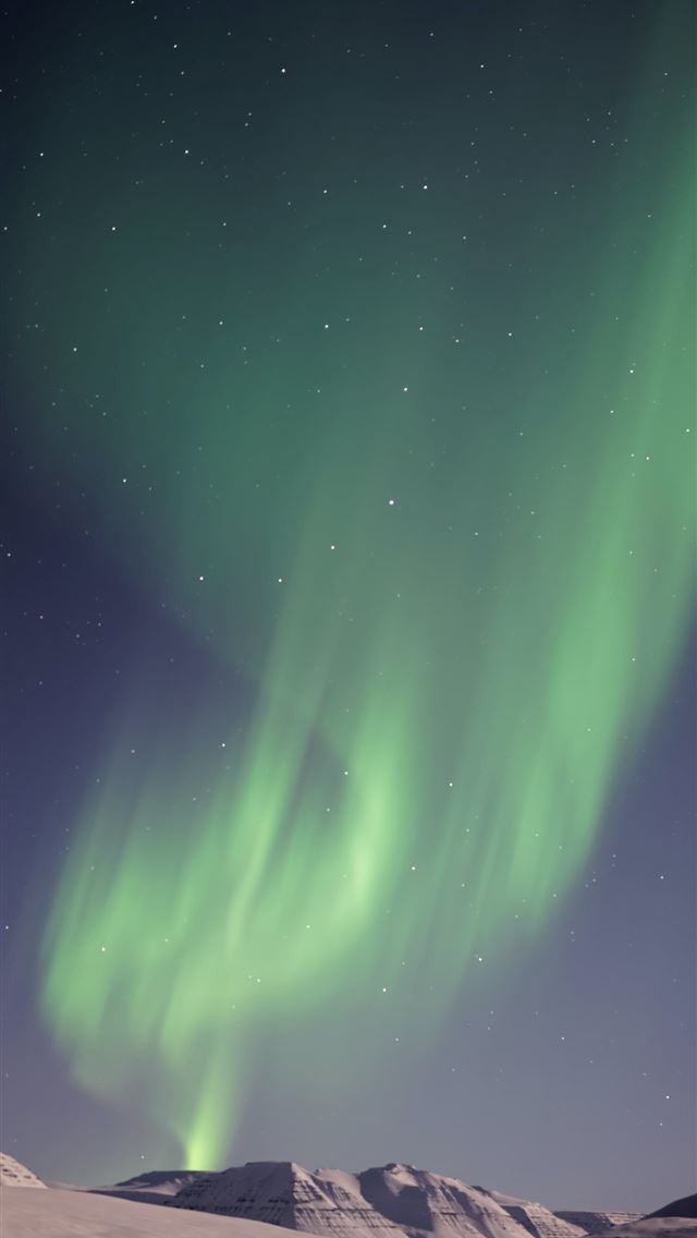 1284x2778 Aurora lights above mountain - iceland iPhone Wallpaper
