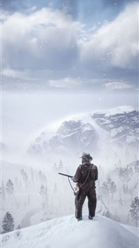 red dead redemption 2 the bounty hunter 4k wallpaper