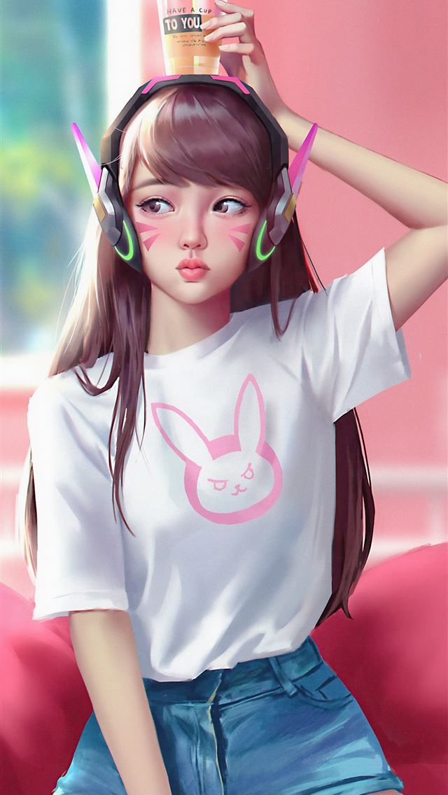 1284x2778 summertime over dva overwatch 4k - overwatch iPhone Wallpaper
