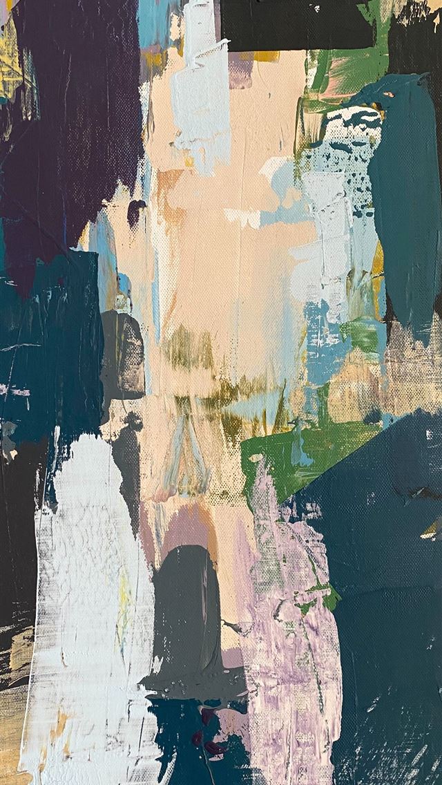 1284x2778 yellow green and white abstract painting - patterns iPhone Wallpaper