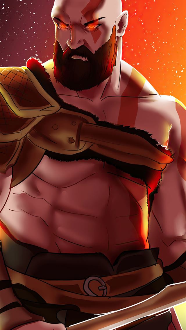 640x1136 the angry kratos -  iPhone Wallpaper
