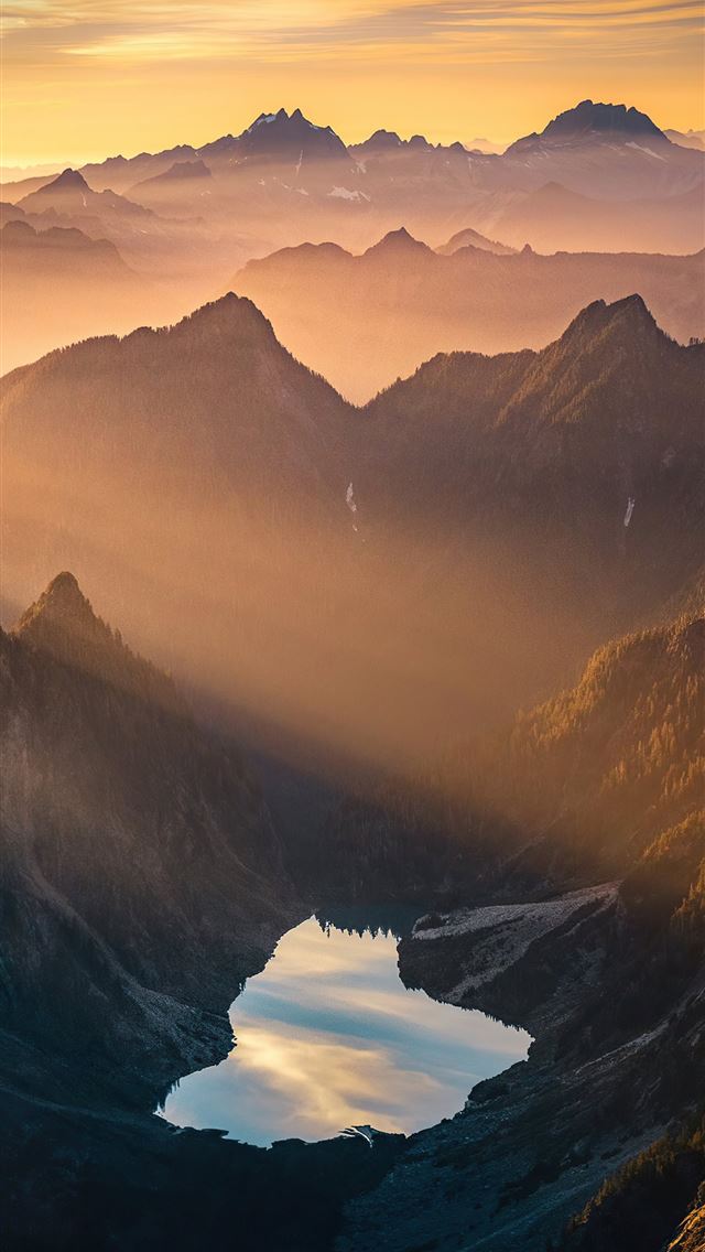 1284x2778 beautiful morning in mountains 4k -  iphone 13 Wallpaper