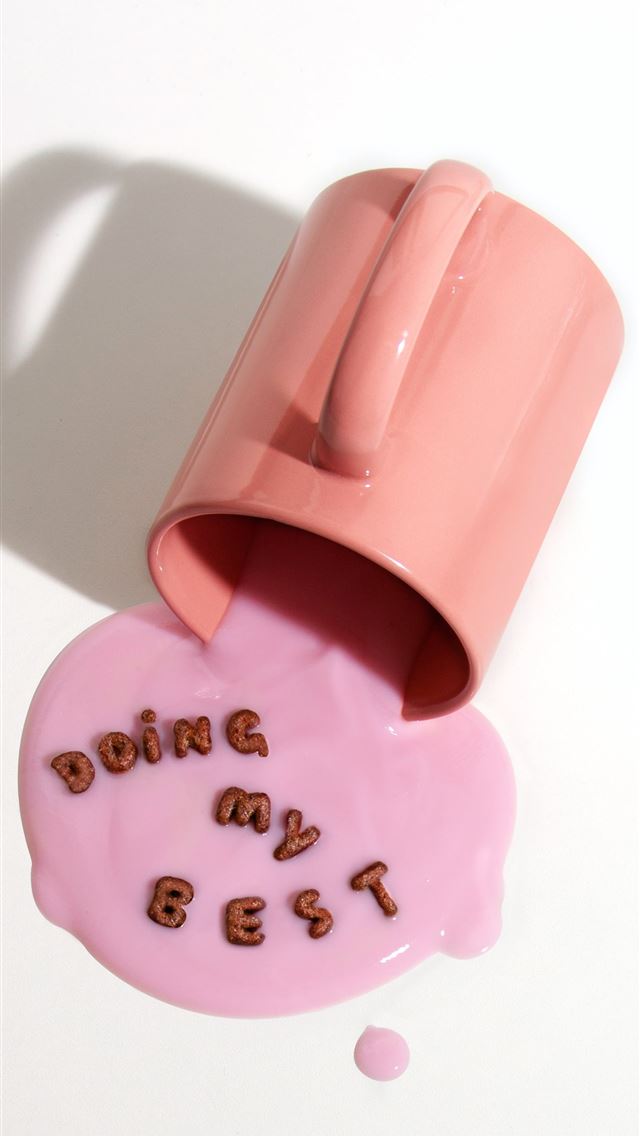 1284x2778 pink ceramic mug with love print -  iphone 13 Wallpaper