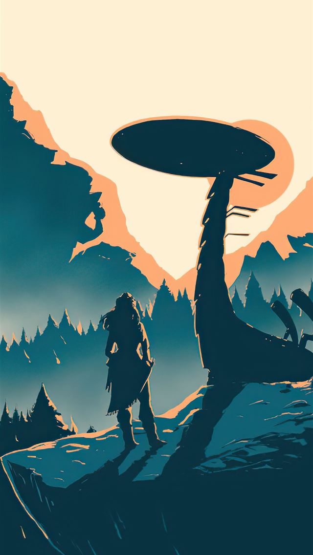 1284x2778 aloy and tallneck horizon zero dawn 4k -  iphone 13 Wallpaper