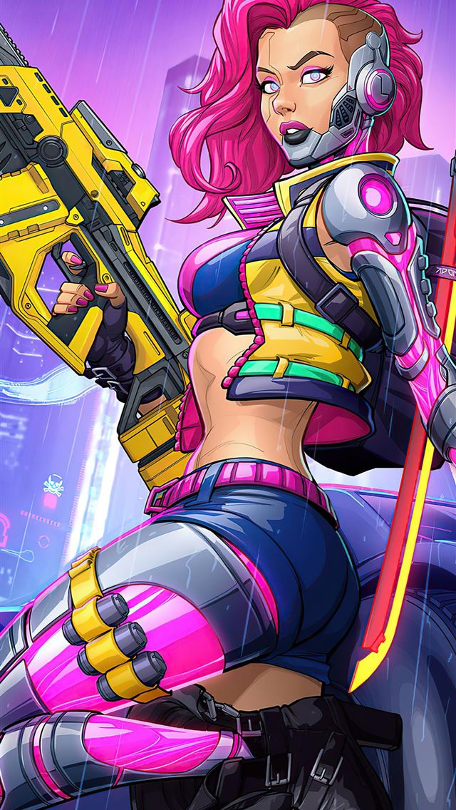 640x1136 cyberpunk 2077 pinup girl 5k -  iPhone Wallpaper