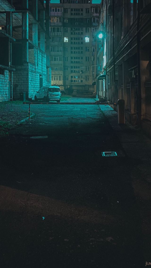 1284x2778 empty hallway with light turned on during night ti... - grey iPhone Wallpaper