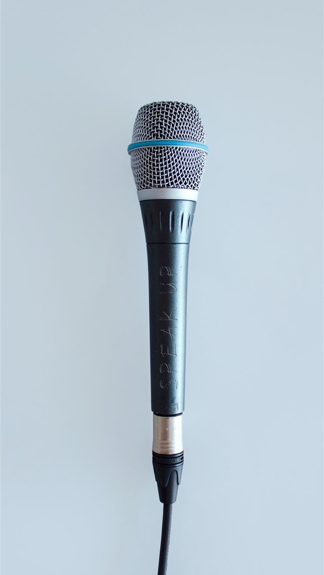 1284x2778 black and gray corded microphone - canada iPhone Wallpaper