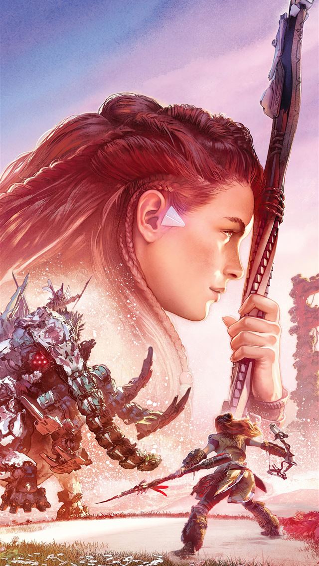 640x1136 horizon forbidden west 2021 5k -  iPhone Wallpaper