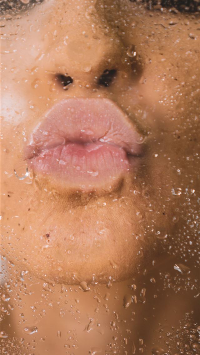1284x2778 woman in water with water droplets - window iPhone Wallpaper