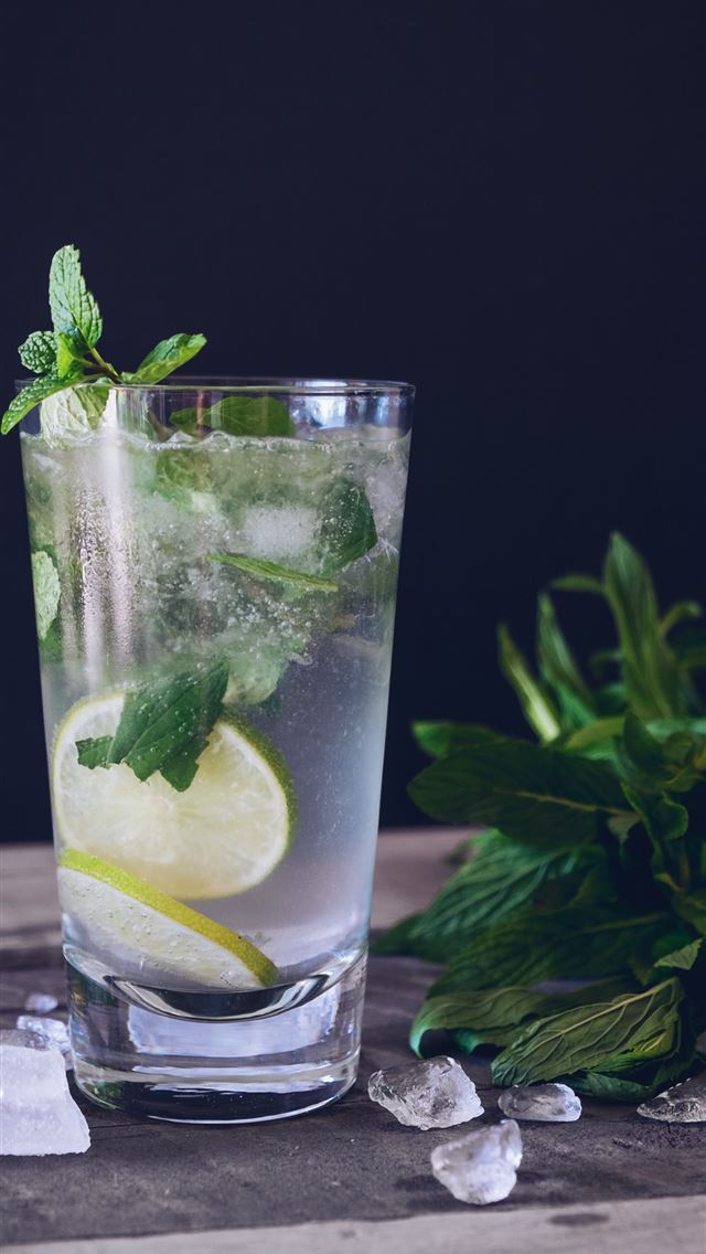 1284x2778 clear glass cup filled with water and lemon - health iPhone Wallpaper