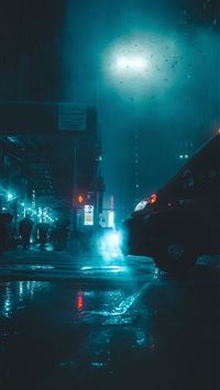 rain city wallpaper hd