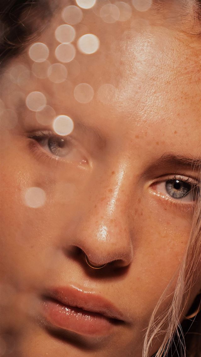 1284x2778 woman with brown hair and brown eyes - girl iPhone Wallpaper