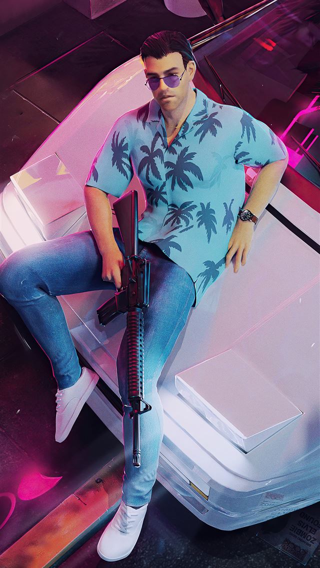 1284x2778 tommy vercetti gta vice city -  iphone 13 Wallpaper