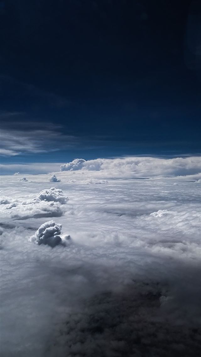 1284x2778 aerial photography of sea of clouds - clouds iPhone Wallpaper