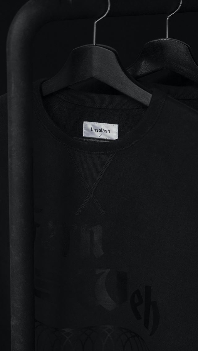 640x1136 black crew neck t shirt on clothes hanger -  iPhone Wallpaper