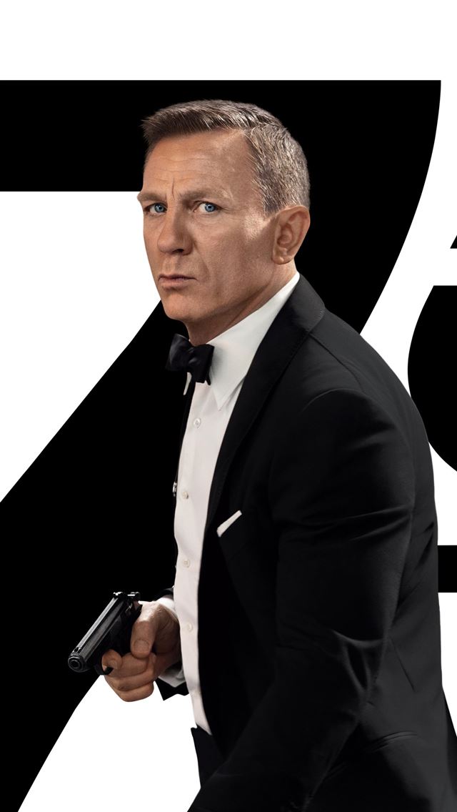1284x2778 daniel craig as james bond no time to die - movies iPhone Wallpaper