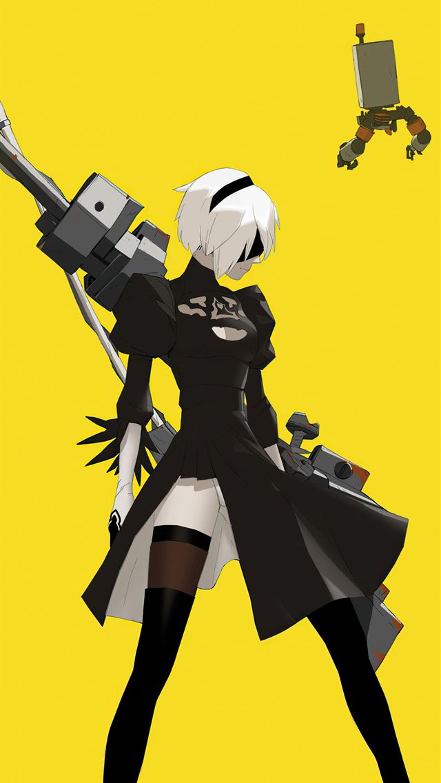 640x1136 nier automata sketch art 4k -  iPhone Wallpaper