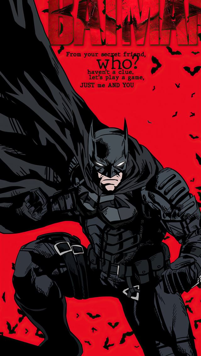 1284x2778 the batman 2021 comic style poster 4k -  iphone 13 Wallpaper