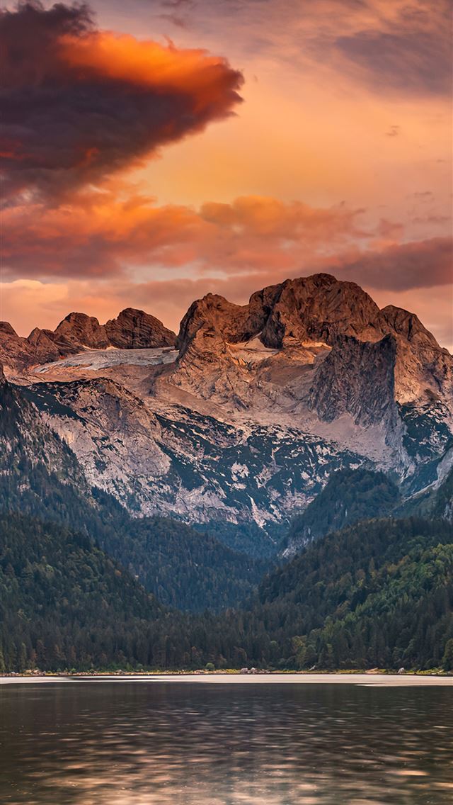 1284x2778 lake gosau in the austrian alps 4k - nature iPhone Wallpaper