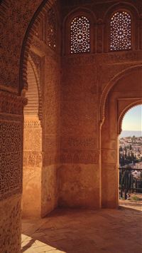 Temple view wallpaper