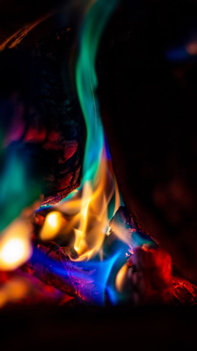 1284x2778 bonfire during night - fire iPhone Wallpaper