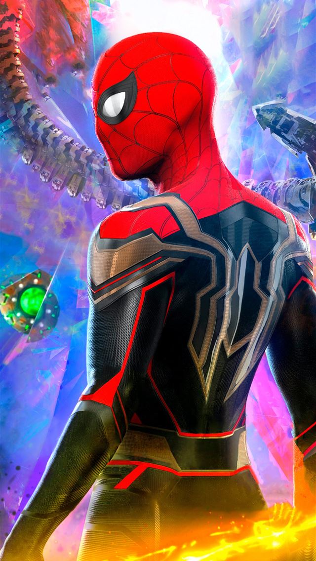 1284x2778 spiderman no way home movie empire poster 8k -  iphone 13 Wallpaper