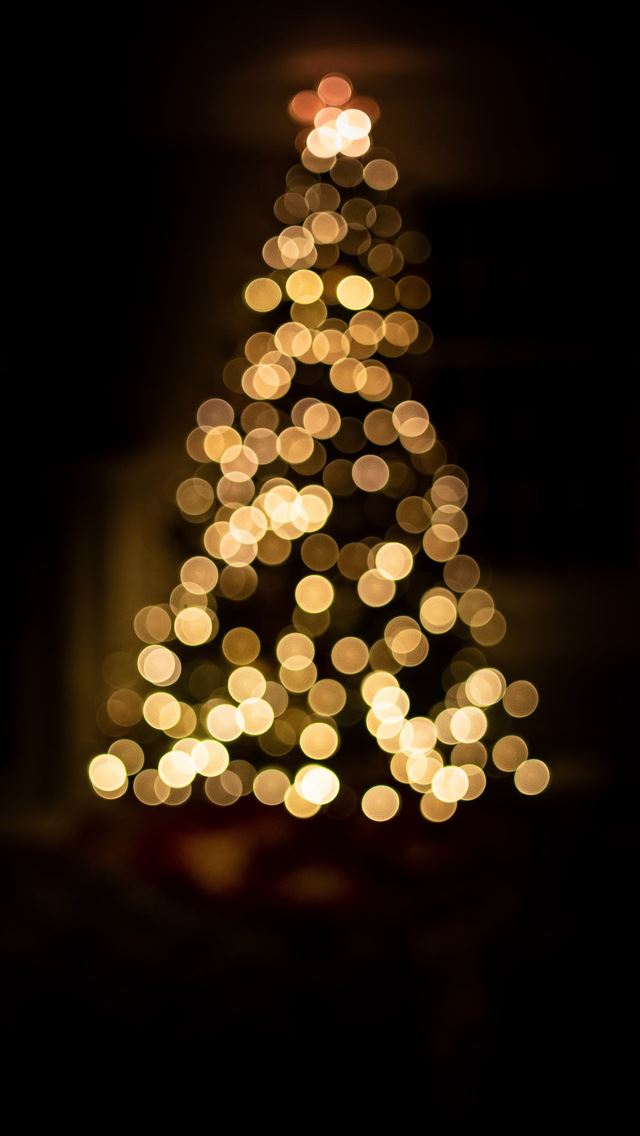 1284x2778 lighted Christmas tree - christmas iPhone Wallpaper