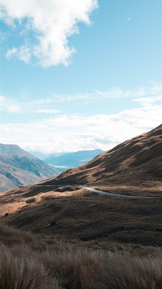 1284x2778 mountains under cloudy blue sky - mountain iPhone Wallpaper