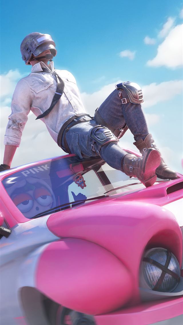 1284x2778 pubg mobile x kartrider rush 4k - games iPhone Wallpaper