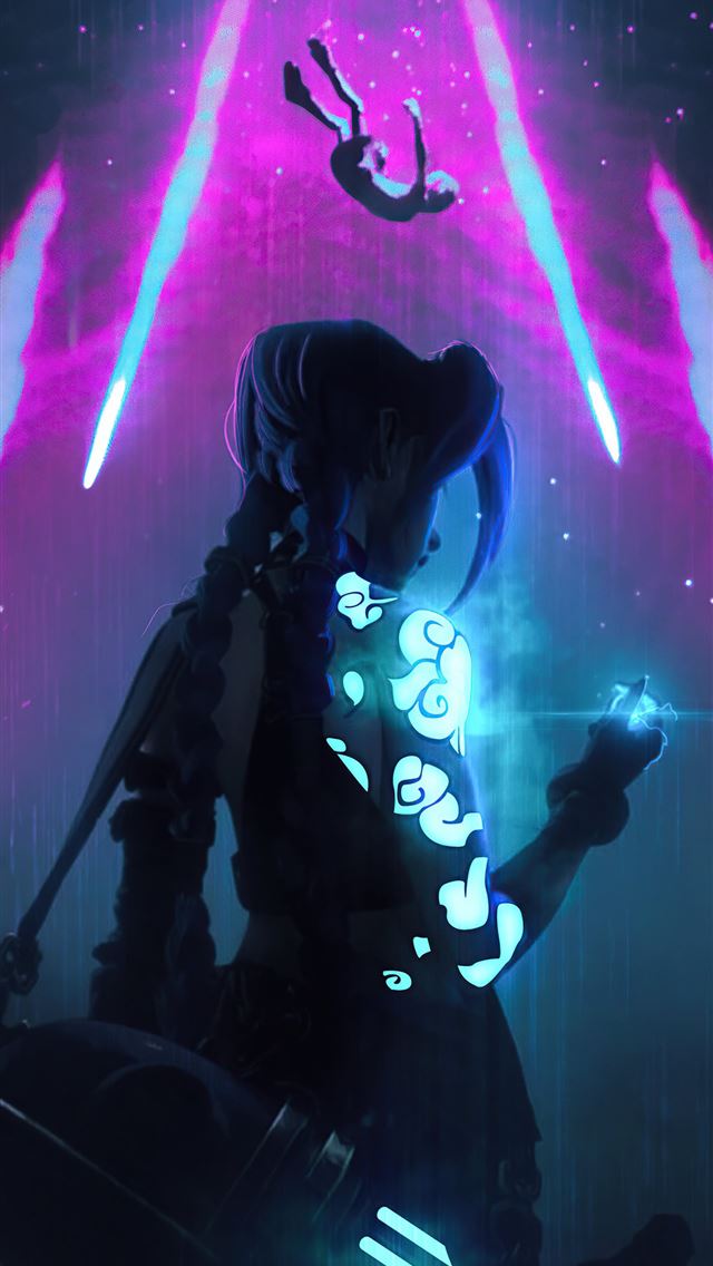 1284x2778 arcane jinx league of legends -  iphone 13 Wallpaper