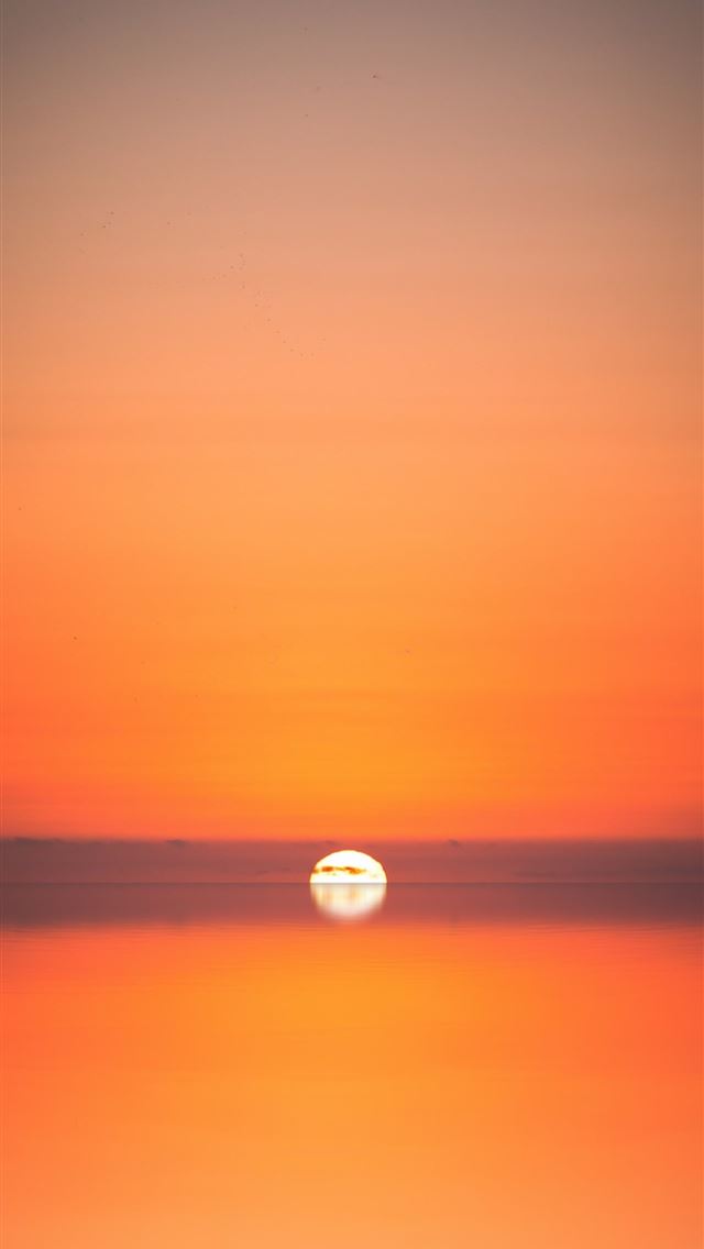 640x1136 sunset on ocean -  iPhone Wallpaper