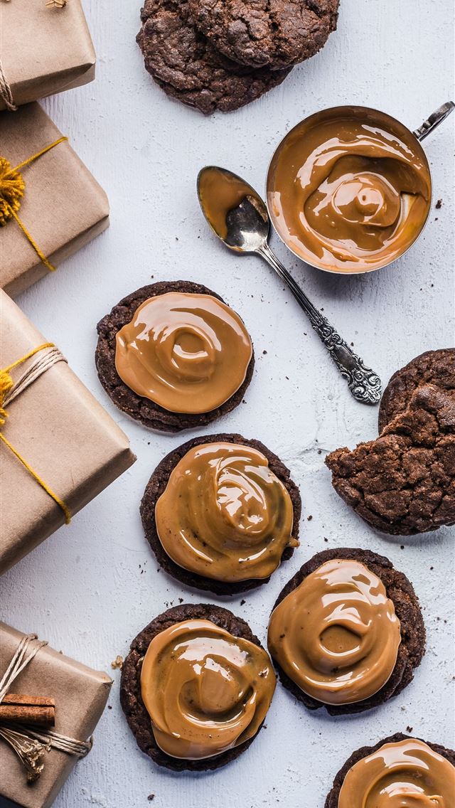 1284x2778 cookies and chocolates - food iPhone Wallpaper