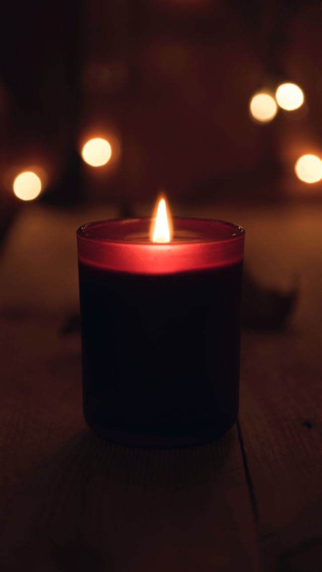 1284x2778 tealight candle - lights iPhone Wallpaper