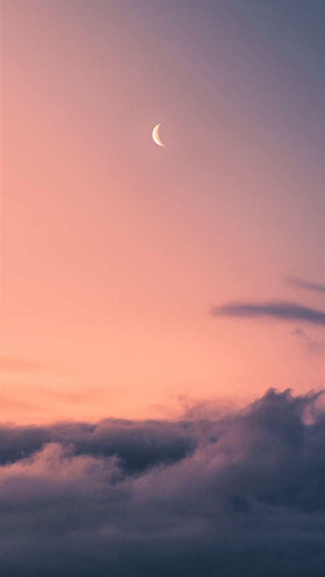 1284x2778 black and white clouds during sunset -  iphone 13 Wallpaper