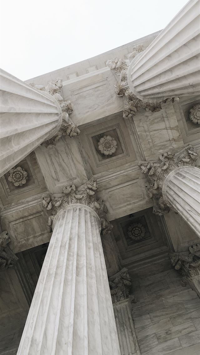 1284x2778 white pillar post - washington iPhone Wallpaper