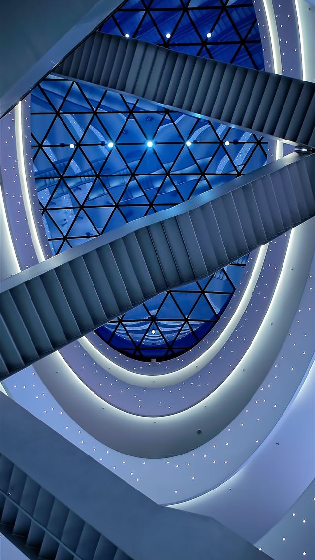 1284x2778 architectural photography of buildings interior - geometric iPhone Wallpaper