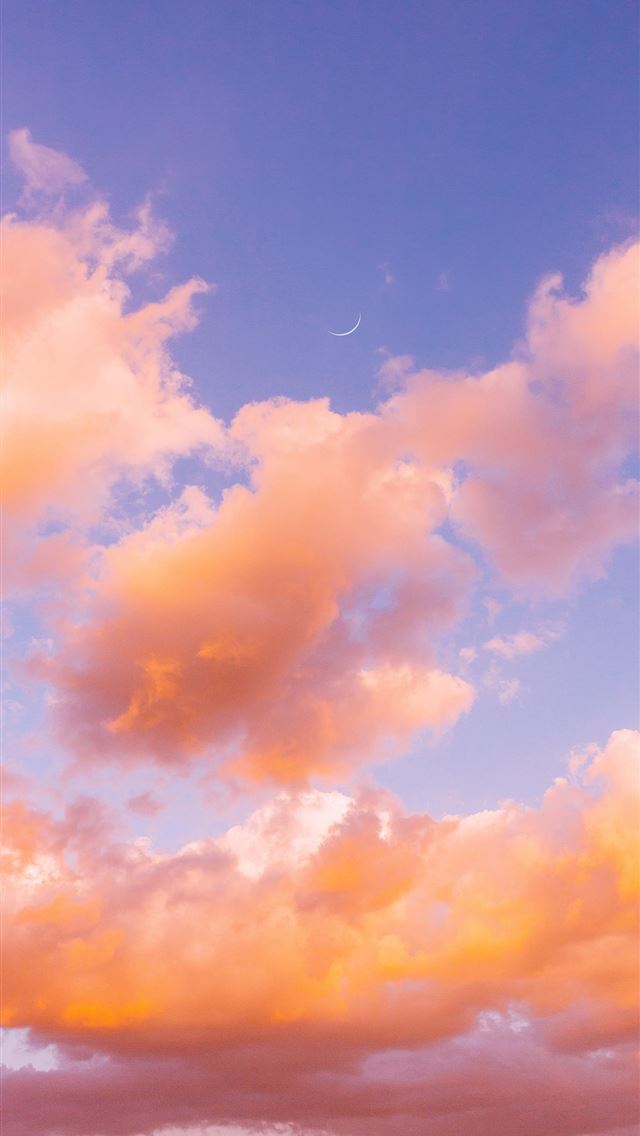 1284x2778 orange clouds - cloud iPhone Wallpaper