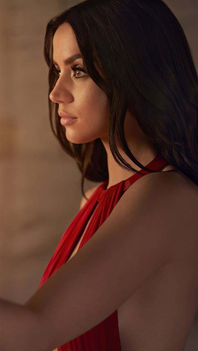 1284x2778 ana de armas in red dress 4k - celebrities iPhone Wallpaper