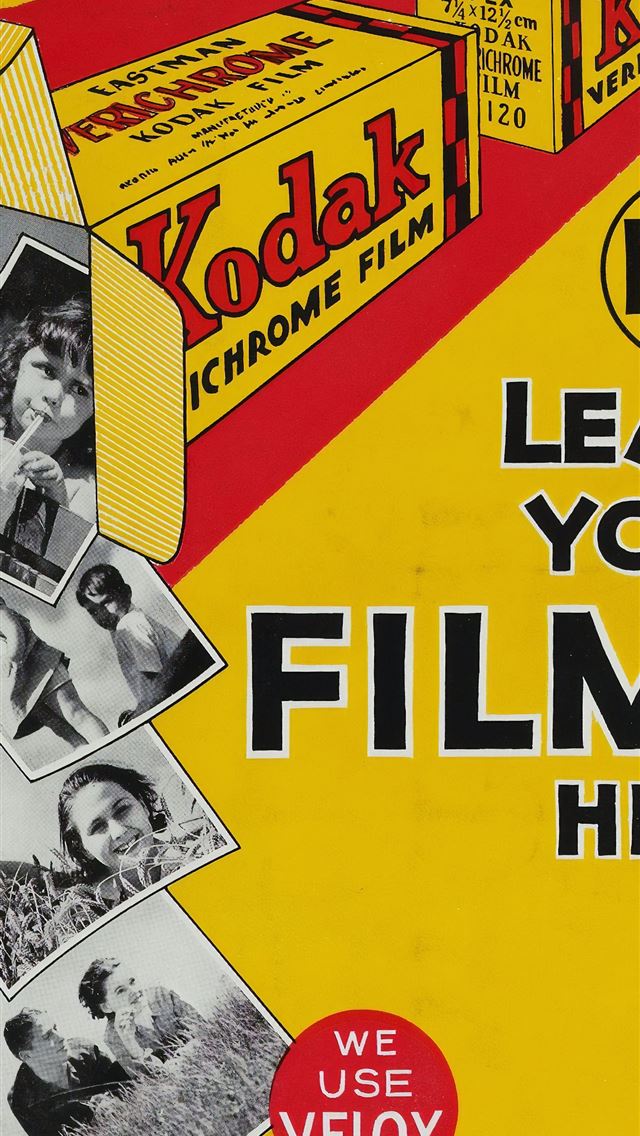 1284x2778 Kodak films box - vintage iPhone Wallpaper
