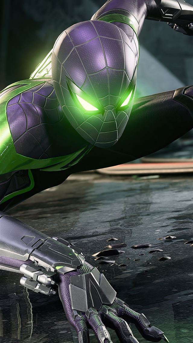 1284x2778 fighting stance marvels spider man miles morales 4... -  iphone 13 Wallpaper